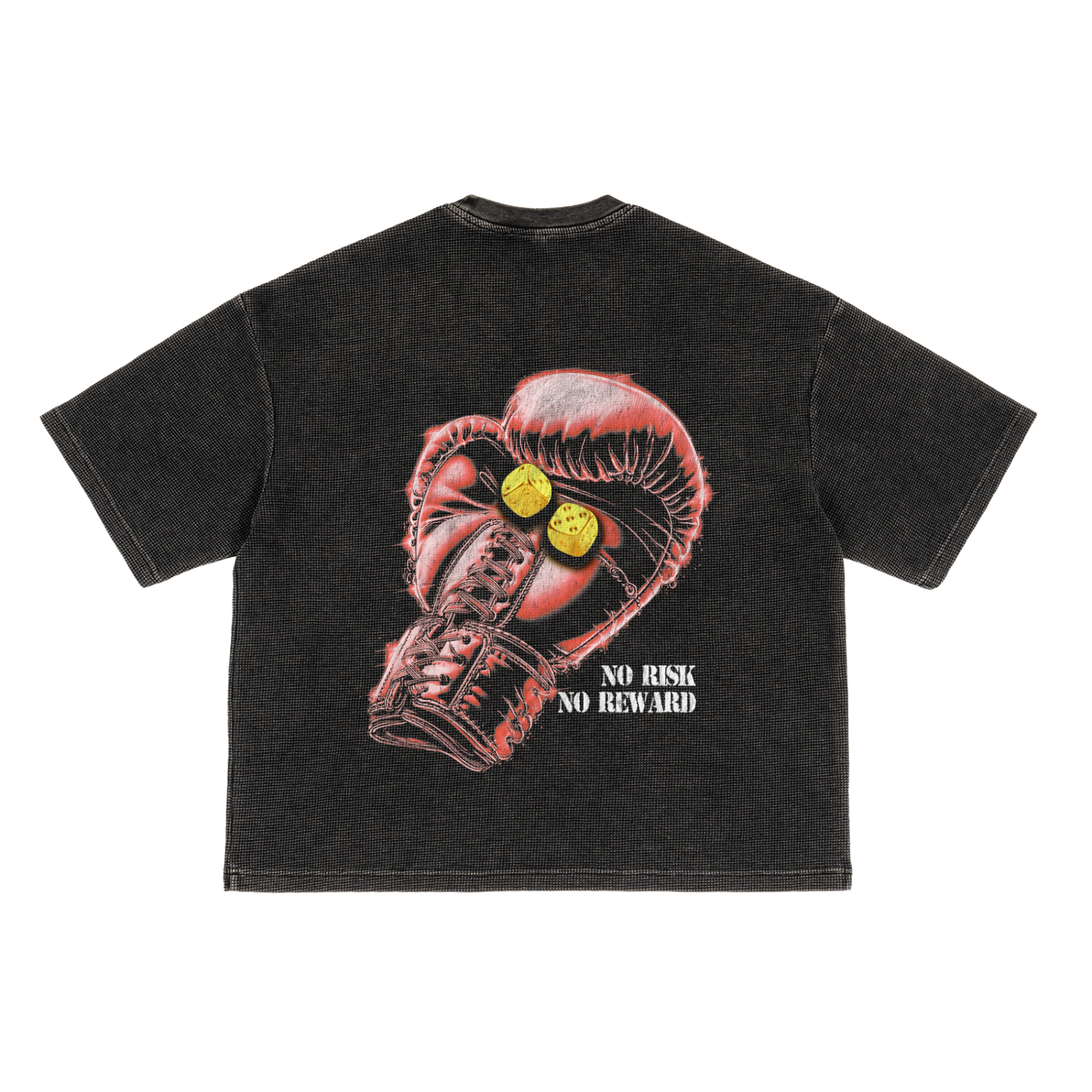 Textured Waffle Washed Boxy T-Shirt