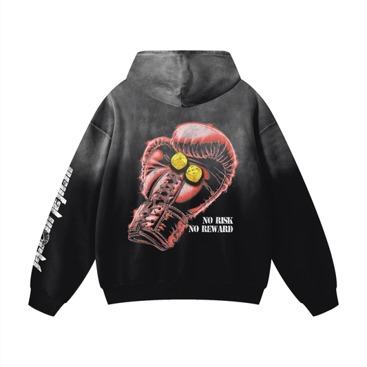 No Risk Heavyweight Sunfade Oversized Hoodie