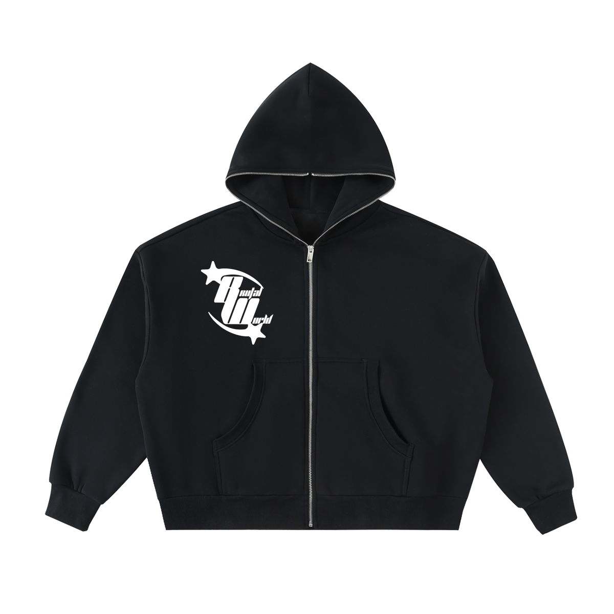 BRUTAL WORLD BW Orbit Zip Hoodie
