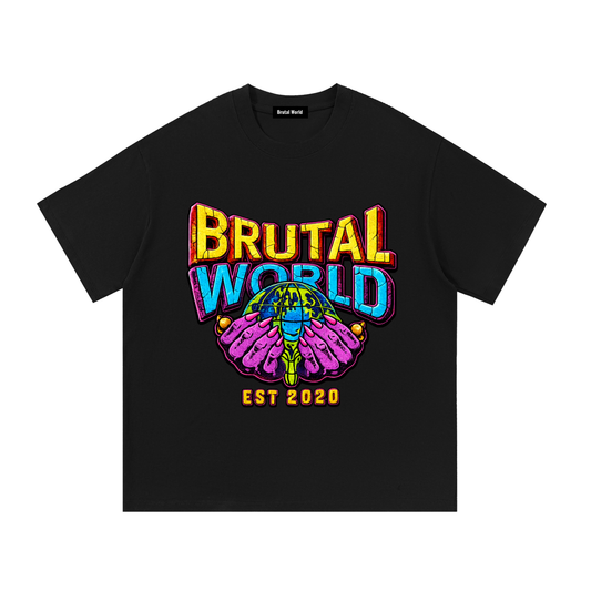 BRUTAL WORLD Globe Graphic Tee